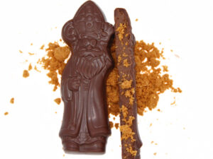 Figurines Saint-Nicolas Chocolat Noir praliné Speculoos 200g Bio