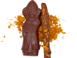 Figurine Sinterklaas Pure Chocolade praliné Speculoos 200g Bio