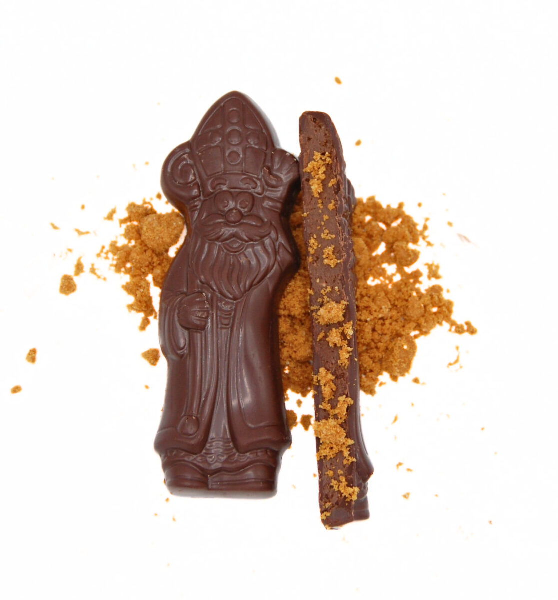 Figurines Saint-Nicolas Chocolat Noir praliné Speculoos 200g Bio
