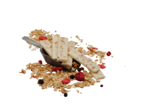 Sticks Chocolat Blanc 35% Granola Fruits rouges 200g Bio