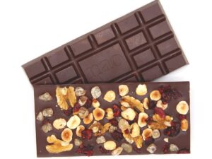 Tablette Chocolat Noir 72% Sao Tome façon "Mendiant"