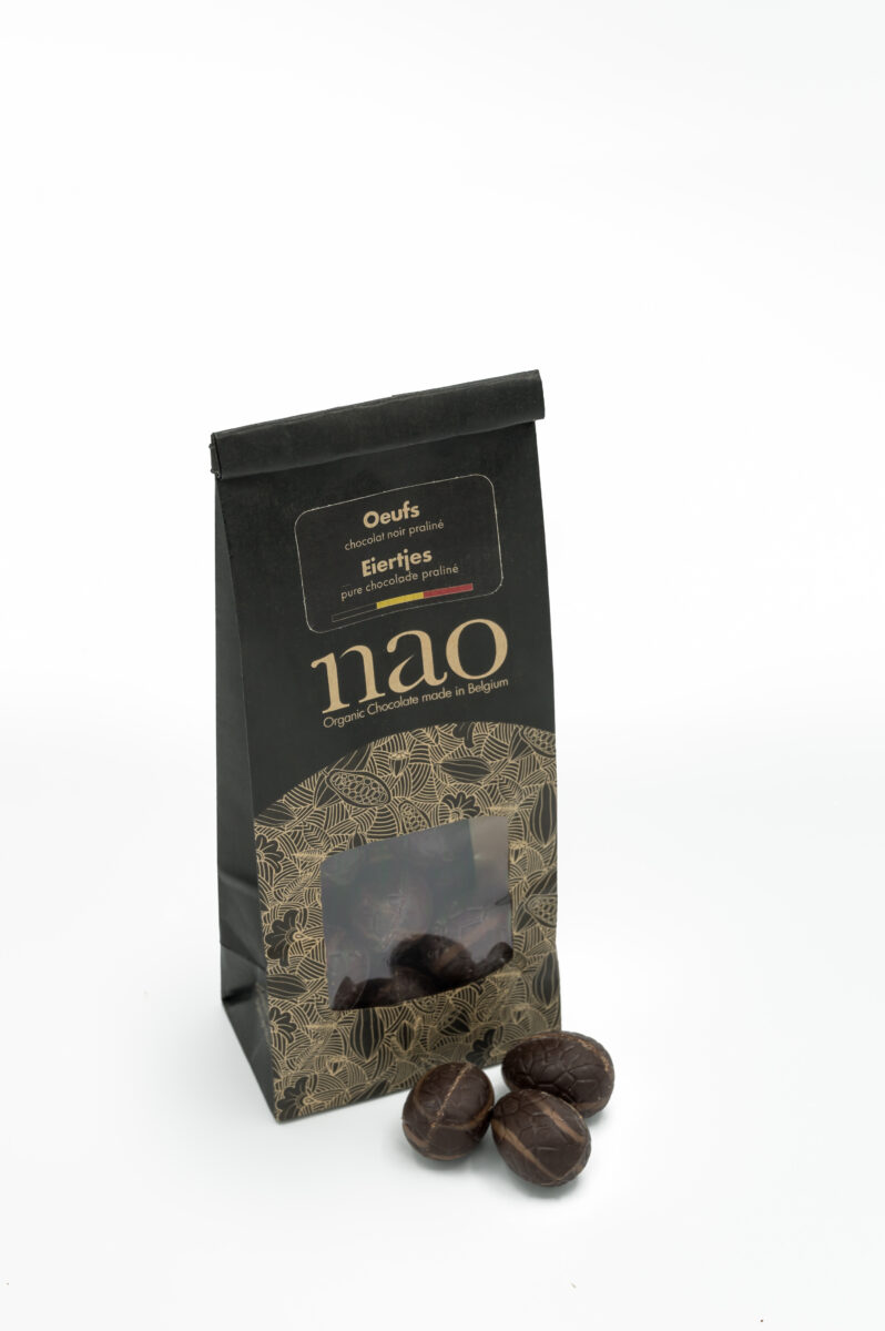 Œufs Chocolat Noir Fourré praliné 100g